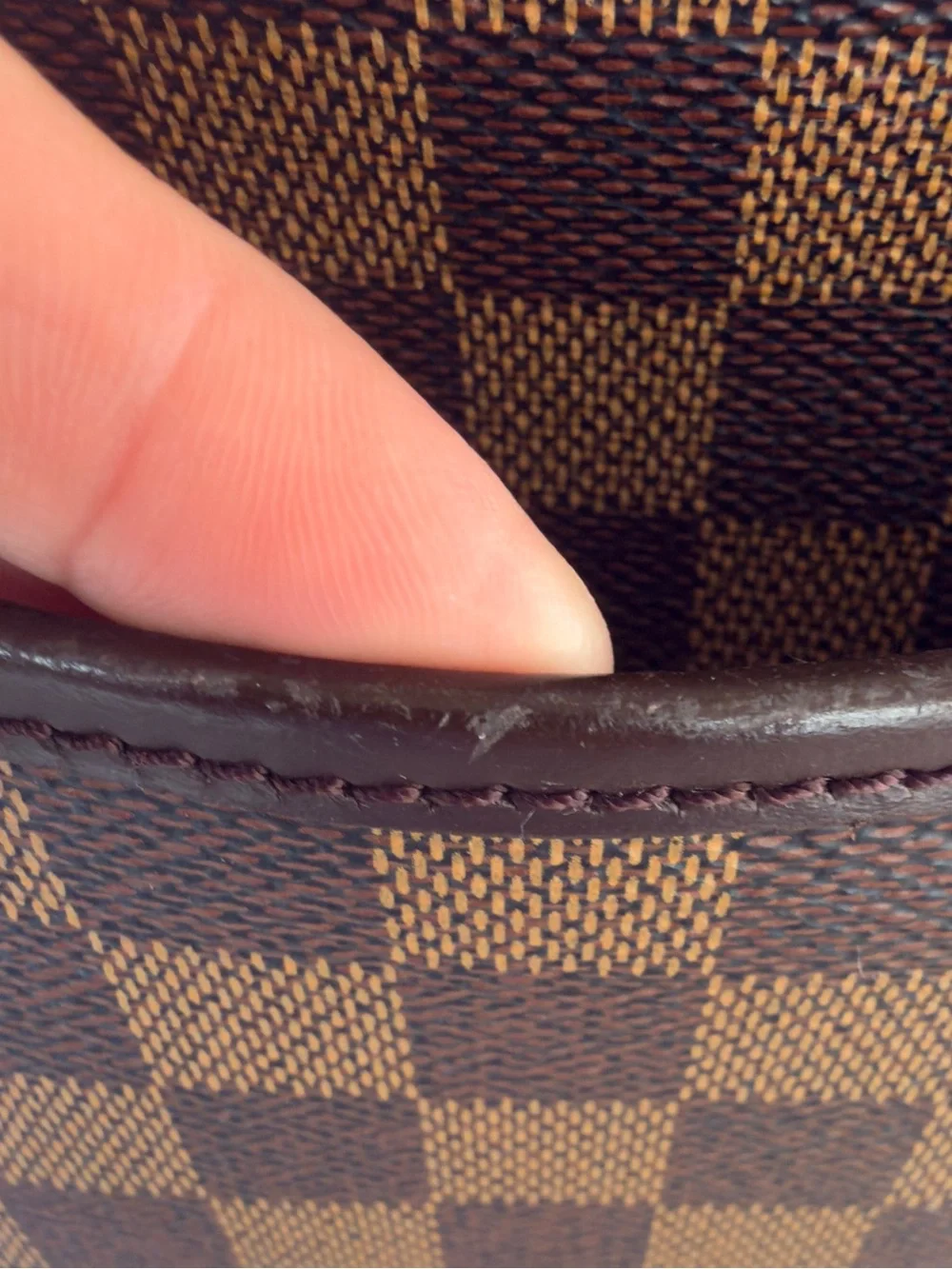 Louis Vuitton Brown Damier Ebene Checkered Briefcase with Gold Hardware
